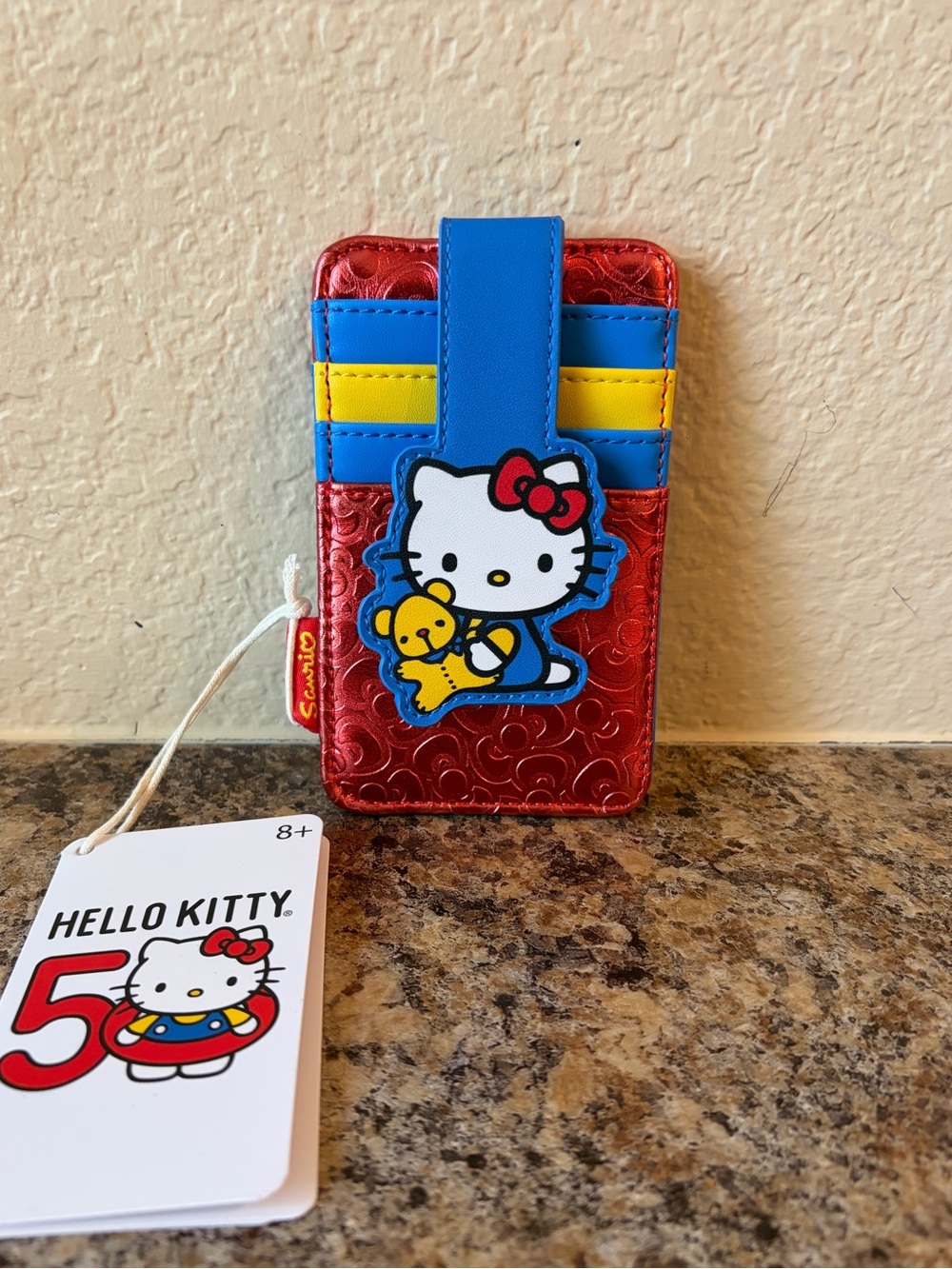❤️LF Sanrio Hello Kitty 50th Anniversary Metallic Cardholder - Picture 3 of 7